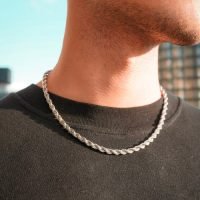 collar de torsal para hombre .925 50cm